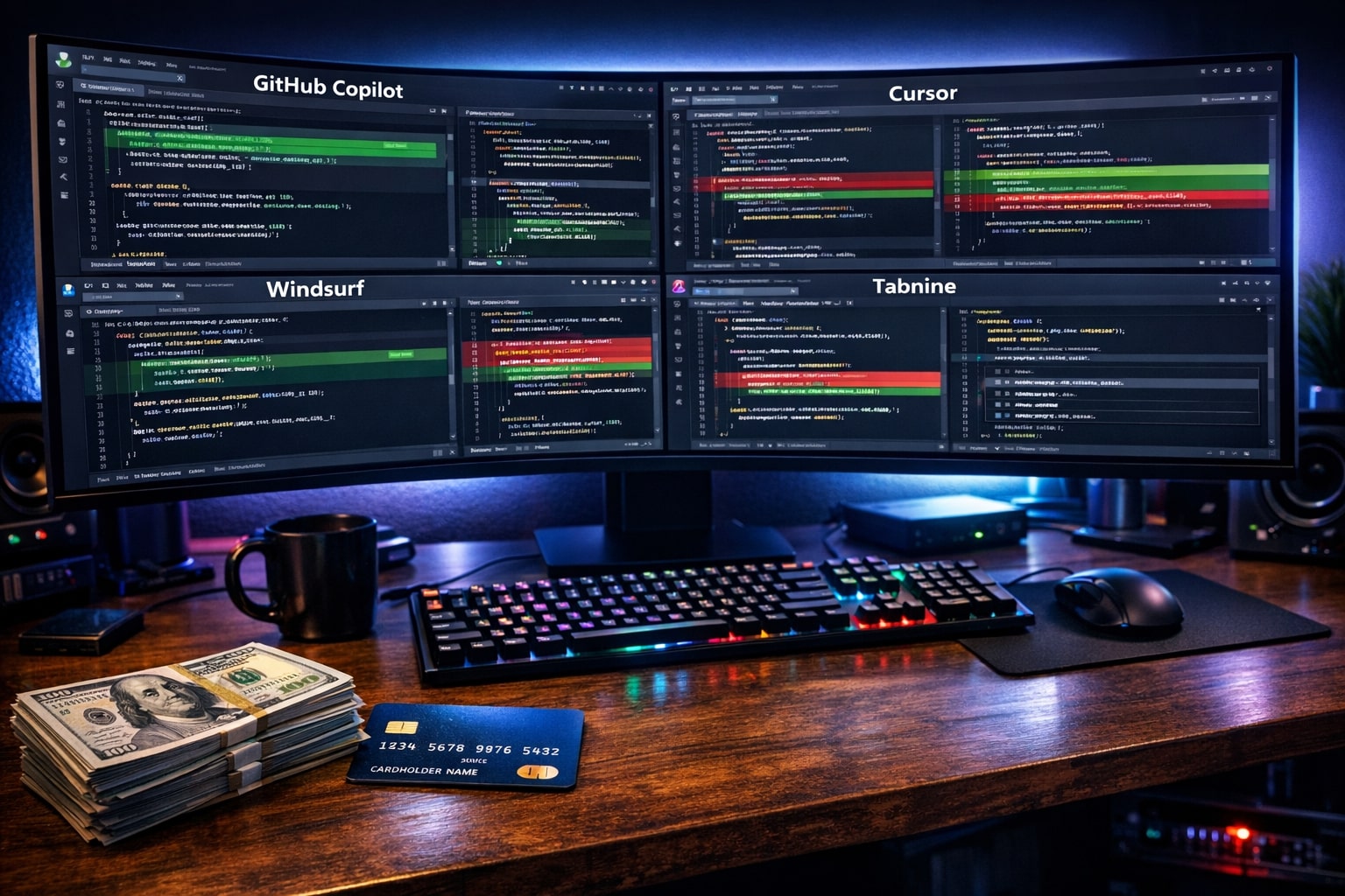 GitHub Copilot vs Cursor vs Windsurf vs Tabnine: I Spent $500 Testing Every AI Coding Tool (Honest Results)