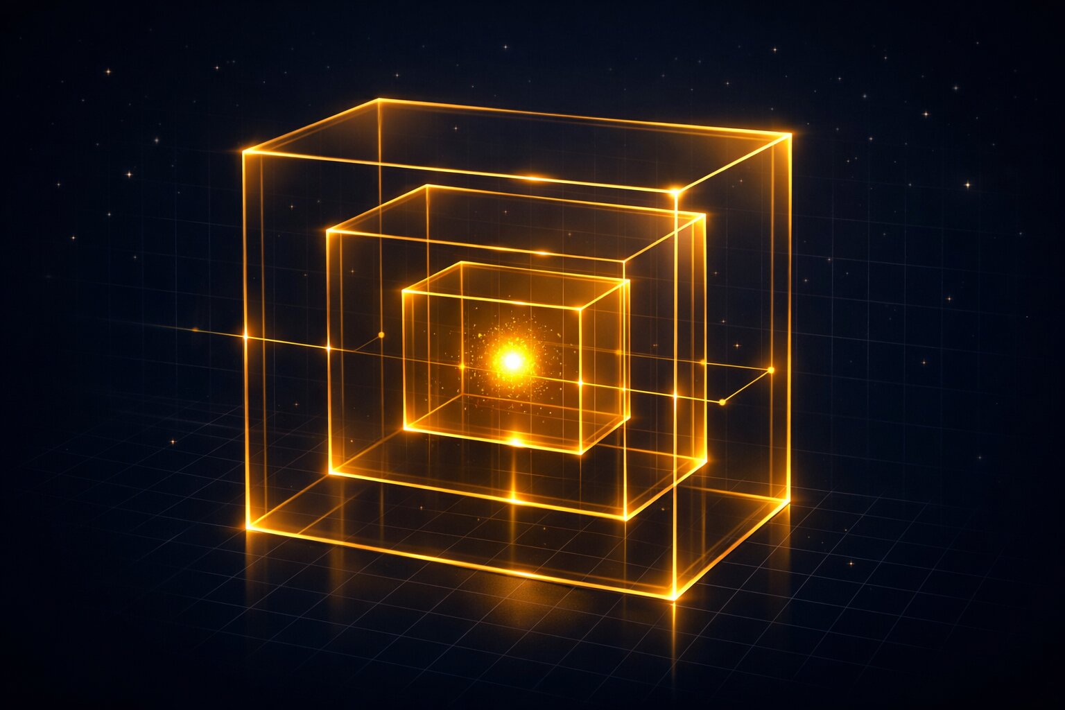 JavaScript closures mental model diagram showing scope chain from inner function to global environment with captured variables